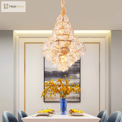 Clara Modern Crystal Chandelier | Dining Room Lighting