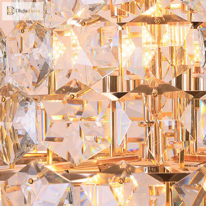 Clara Modern Crystal Chandelier | Dining Room Lighting