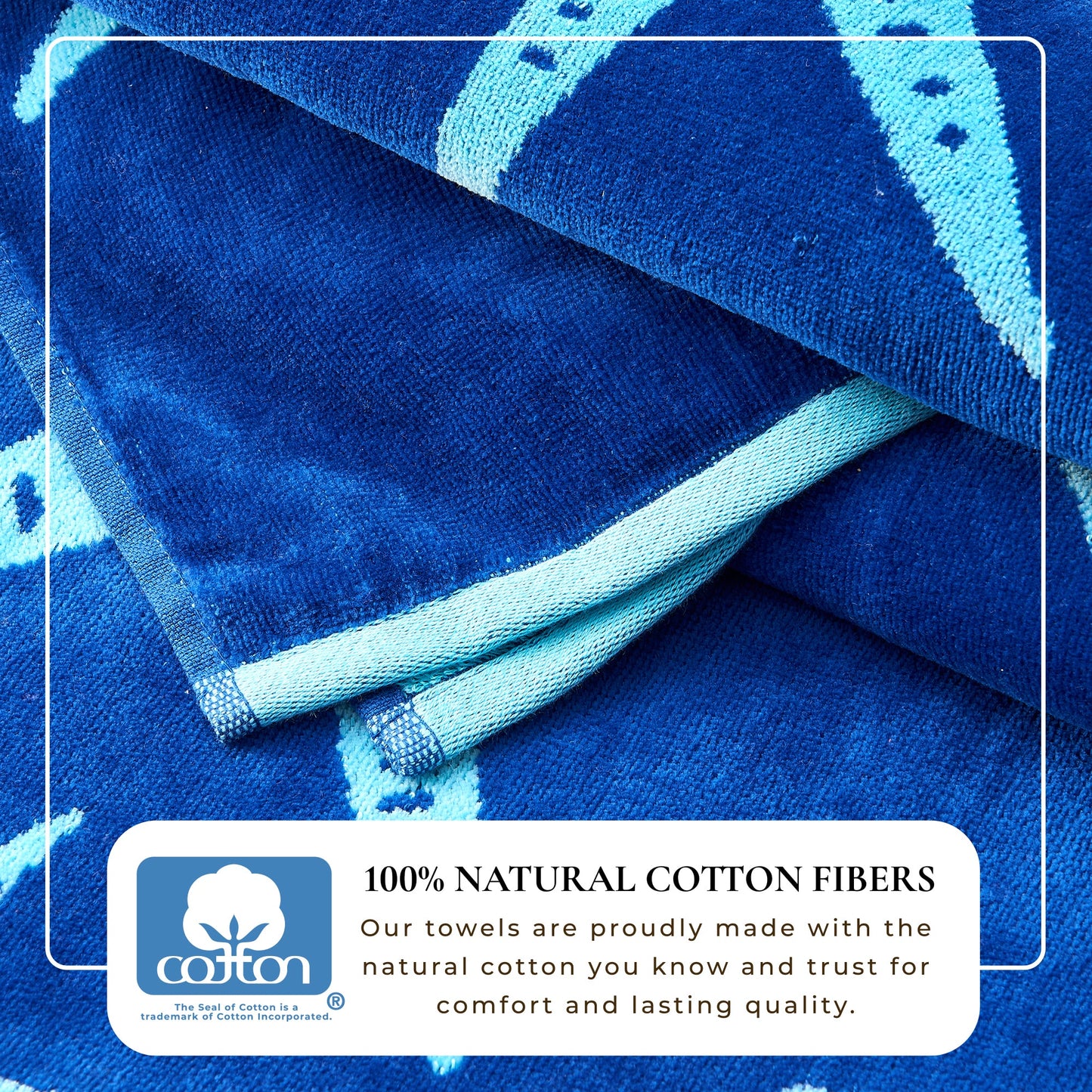 Cotton Velour Beach Towel - Maui Collection