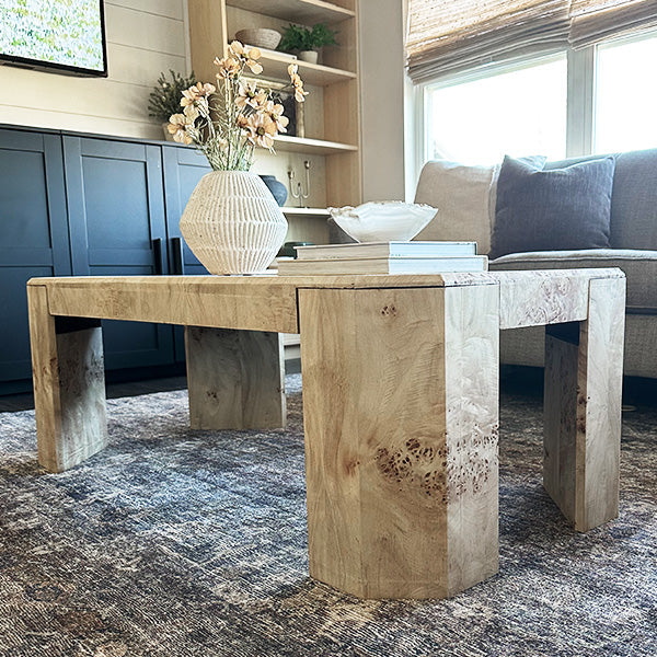 Burl Wood Coffee Table