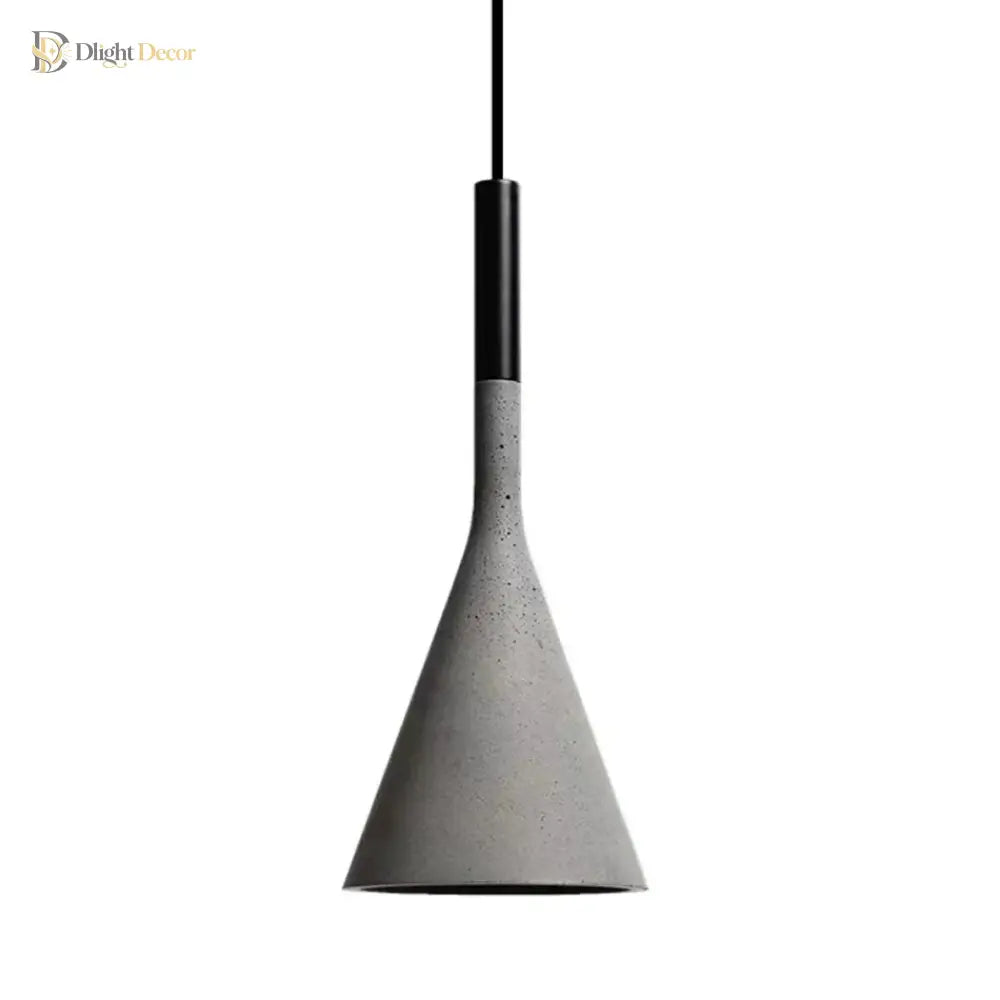 Nordic Concrete LED Pendant Light in Cement for Dining Room