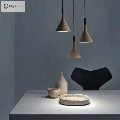 Concrete LED Nordic Pendant Light | Dining Room Lighting