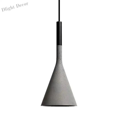 Concrete Pendant Lights - Nordic Modern LED Illumination for Restaurants, Bars, and More