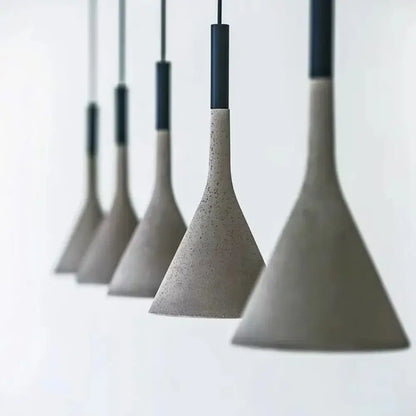 Concrete Pendant Lights - Nordic Modern LED Illumination for Restaurants, Bars, and More