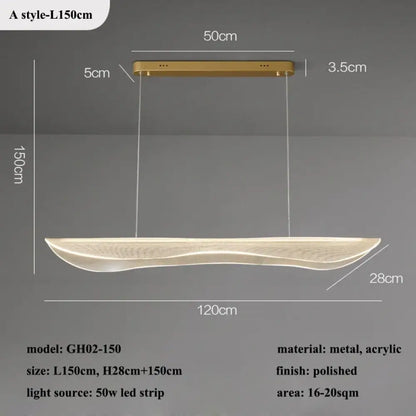 Contemporary Irregular Acrylic LED Chandeliers - Illuminate and Elevate Your Living and Dining Spaces