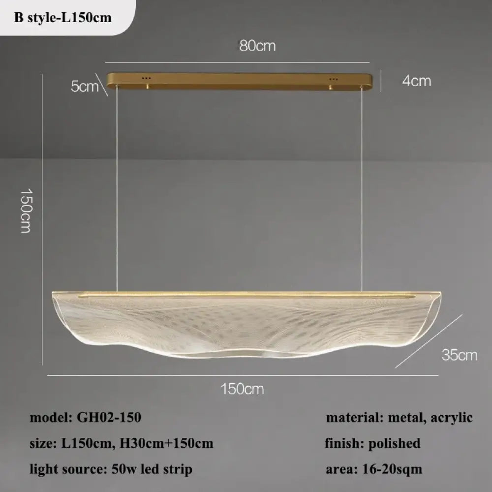 Contemporary Irregular Acrylic LED Chandeliers - Illuminate and Elevate Your Living and Dining Spaces