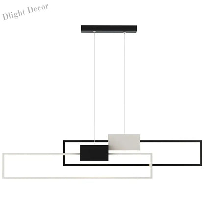 Contemporary LED Geometric Chandeliers - Elegant Lighting for Living, Dining, Bedroom, Kitchen, and Bar Decor