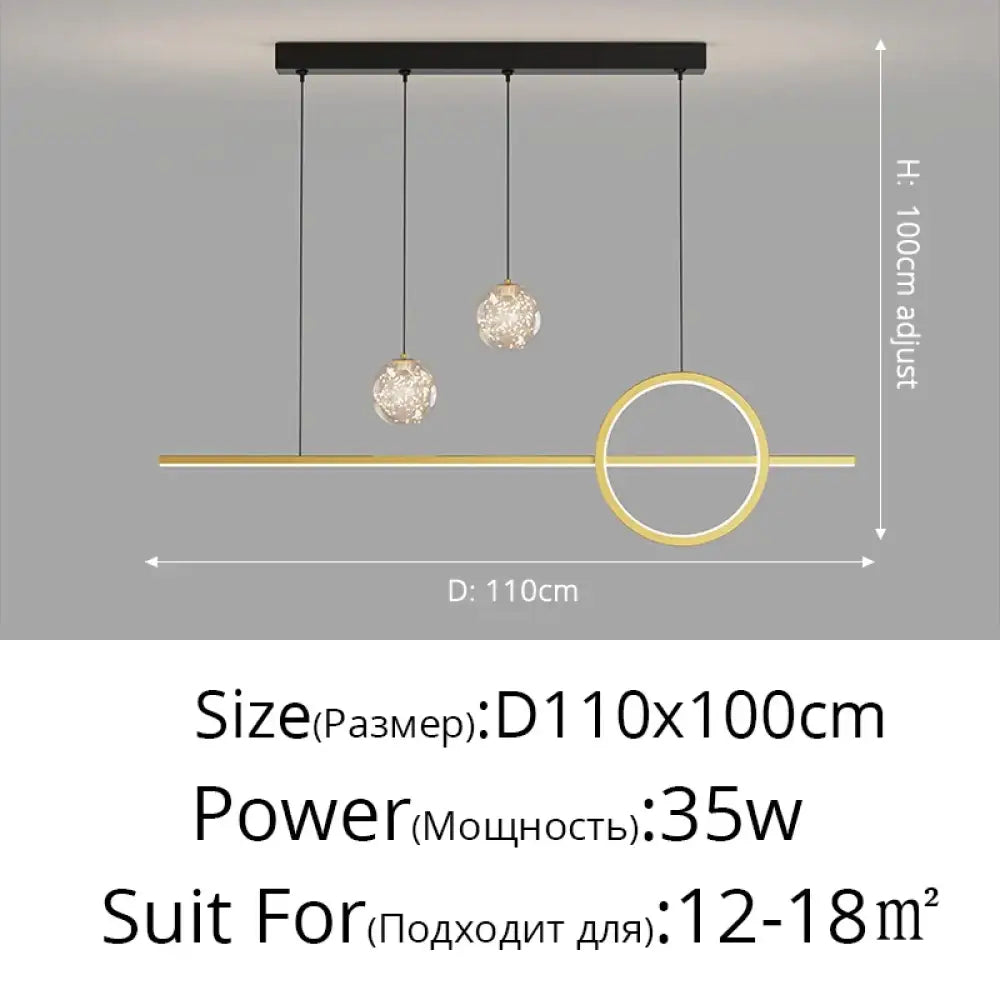 Contemporary LED Pendant Lights - Ideal for Dining Tables, Kitchens, Bedrooms, Living Rooms, and More