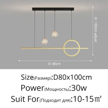 Contemporary LED Pendant Lights - Ideal for Dining Tables, Kitchens, Bedrooms, Living Rooms, and More