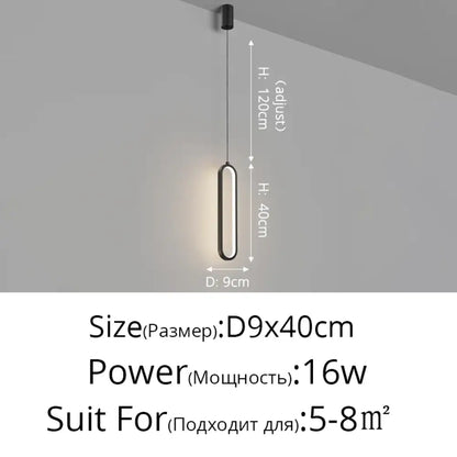 Contemporary LED Pendant Lights - Ideal for Dining Tables, Kitchens, Bedrooms, Living Rooms, and More