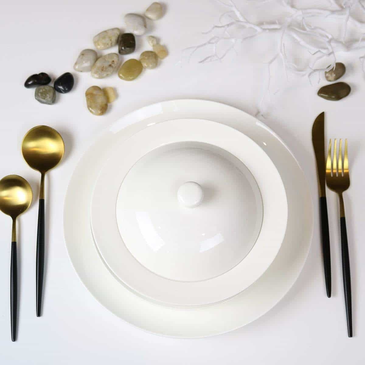 Angelic White Bread and Butter Plates - Set of 4
