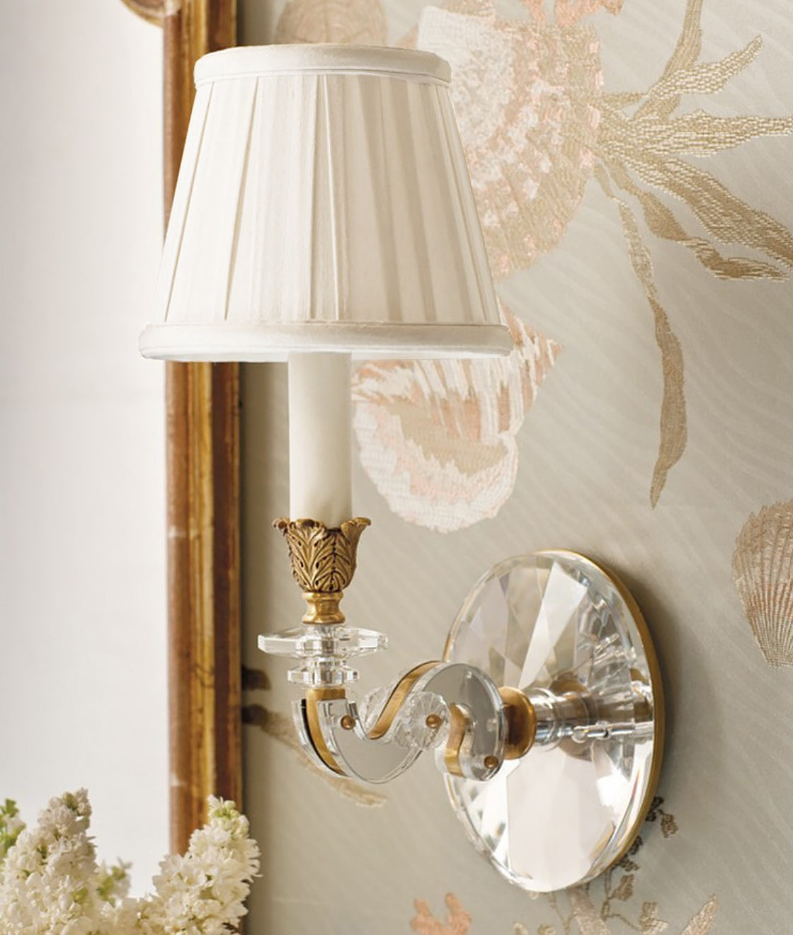 NEMA crystal sconce