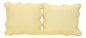 Tache Yellow Diamond Matelasse Scalloped Buttercup Puffs Cushion Covers / Euro Sham (YELLEMDES)