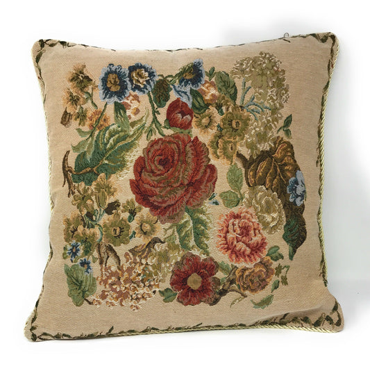 Tache Floral Country Rustic Morning Meadow Tapestry Throw Pillow Cover (3098)