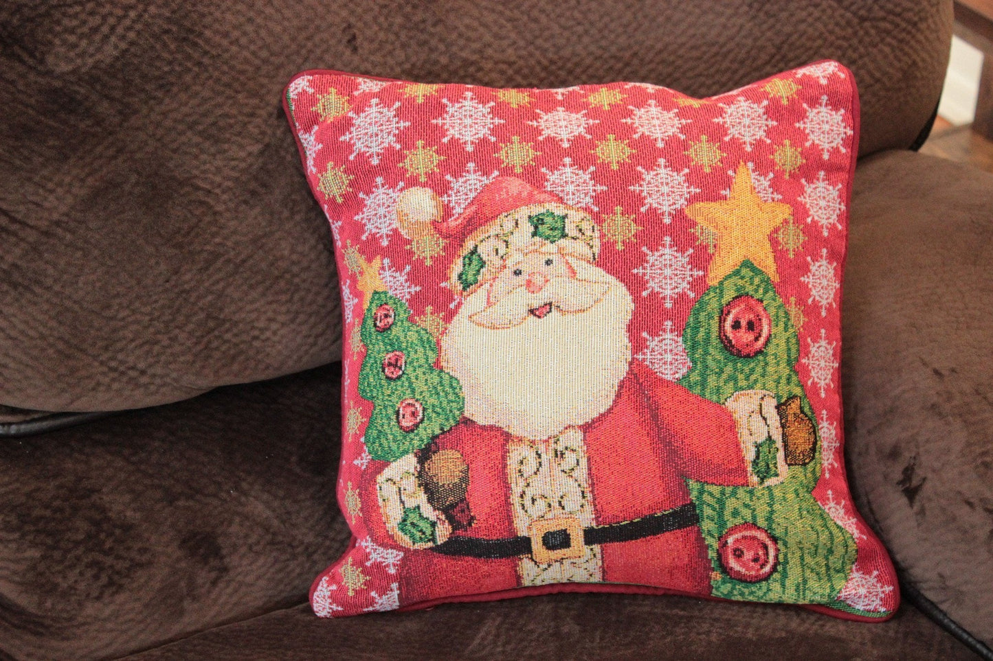 Tache Christmas Cute Santa Claus Is Coming to Town Throw Pillow Cover (DB15191CC)