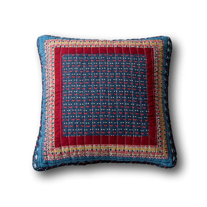 Tache Vineyard Cottage Floral Quilted Pillow Cover Patchwork 2 Pieces Cushion Covers (JHW-827-18X18-2PC)