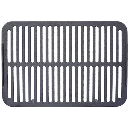 Oval Cast Iron Grill with Enamel Coating - Charcoal Tabletop Skillet