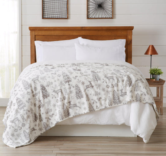 Velvet Plush Throw Blanket for Cozy Home Comfort