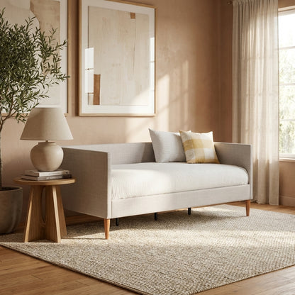 Britney Daybed, Light Grey Linen