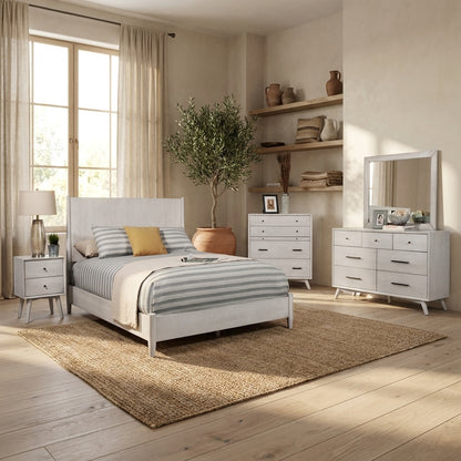 Flynn Panel Bed, Gray