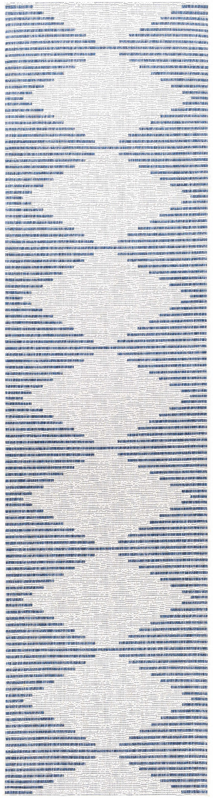 Stephan Blue & Cream Outdoor Rug