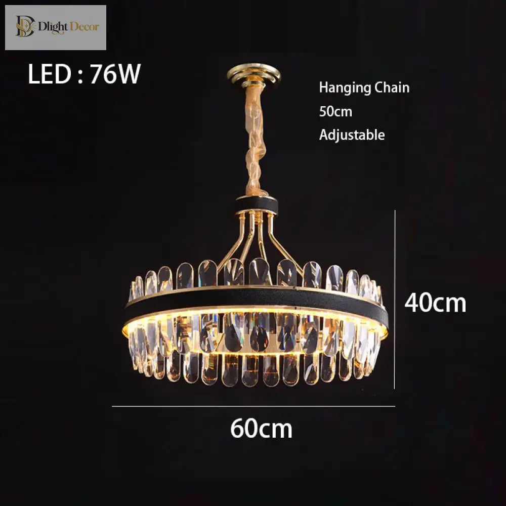 Dimmable LED Crystal Chandelier | Dining Room Lighting