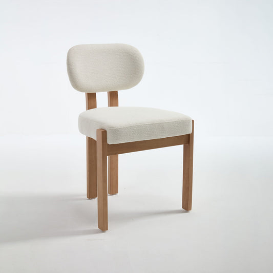 Dining Chairs with Ergonomic Backrest and Adjustable Feet - Set of 2