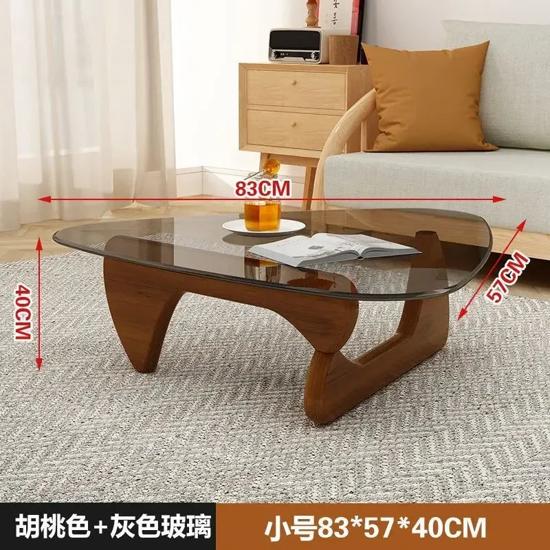 Nordic Minimalist Tempered Glass Coffee Table