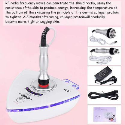 Mini-RF Radio Frequency Photon Facial Machine | Anti-Aging Wrinkle Remover | Home Use Beauty Salon Equipment