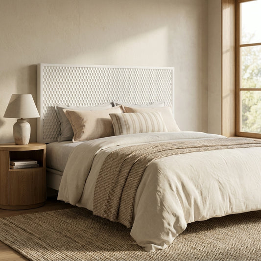 White Pearl Headboard