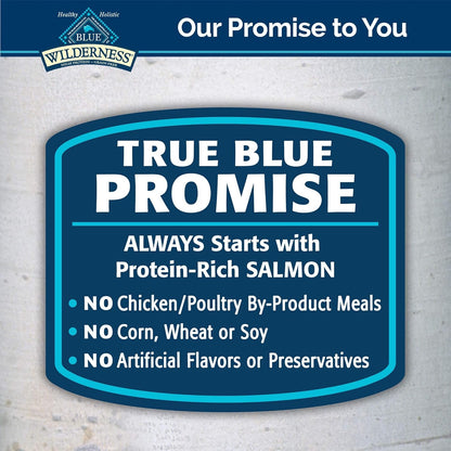 BLUE Wilderness Denali Dinner Dry Cat Food, High Protein, Grain-Free, with Wild Salmon, Venison & Halibut, 4 lb Bag