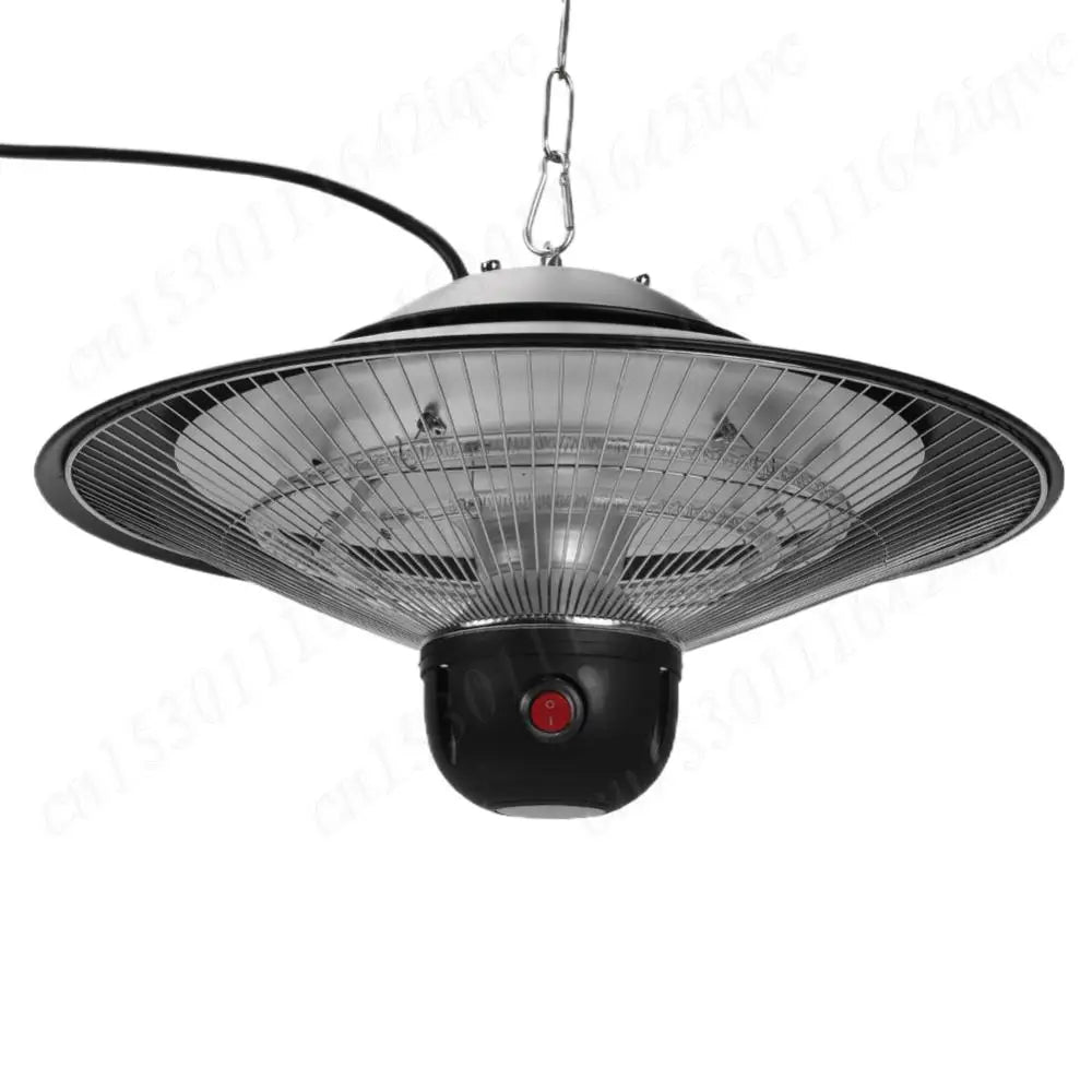 1500W Ceiling Mounted Electric Patio Heater with Remote Control, LED Light, Indoor/Outdoor Space-Saving Design, Energy Efficient