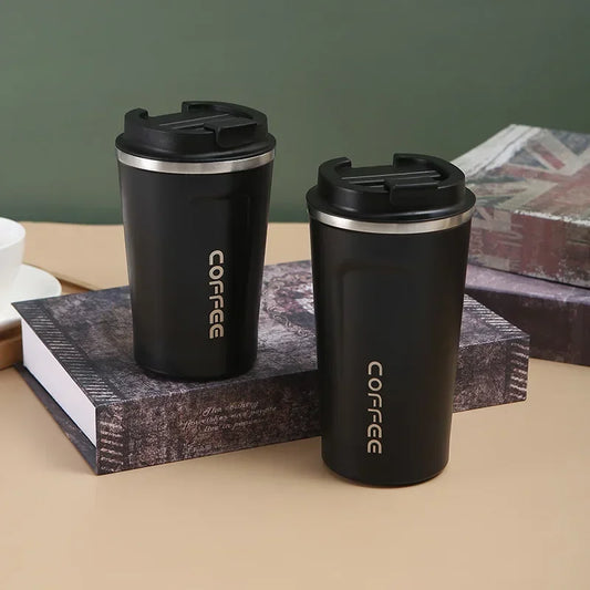 510ML Stainless Steel Thermal Mug - Leakproof Coffee & Water Travel Bottle, Insulated Thermo Flask for Hot and Cold Beverages