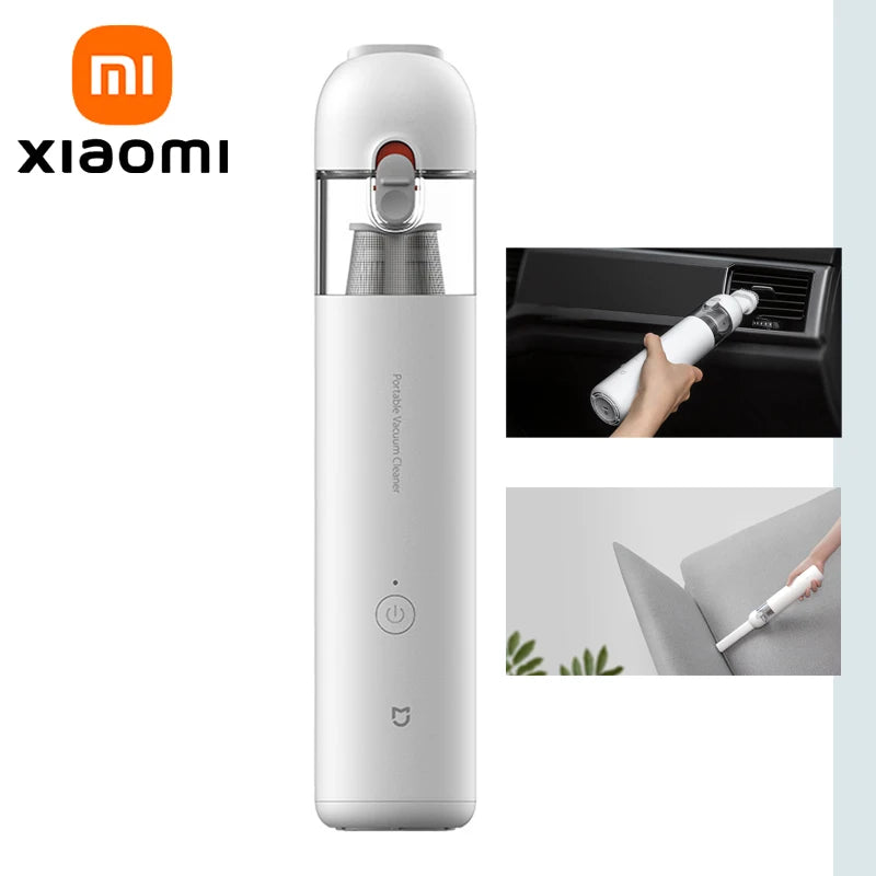 MIJIA Handheld Mini Portable Vacuum Cleaner - Wireless, 13000PA Cyclone Suction, for Home and Car Cleaning