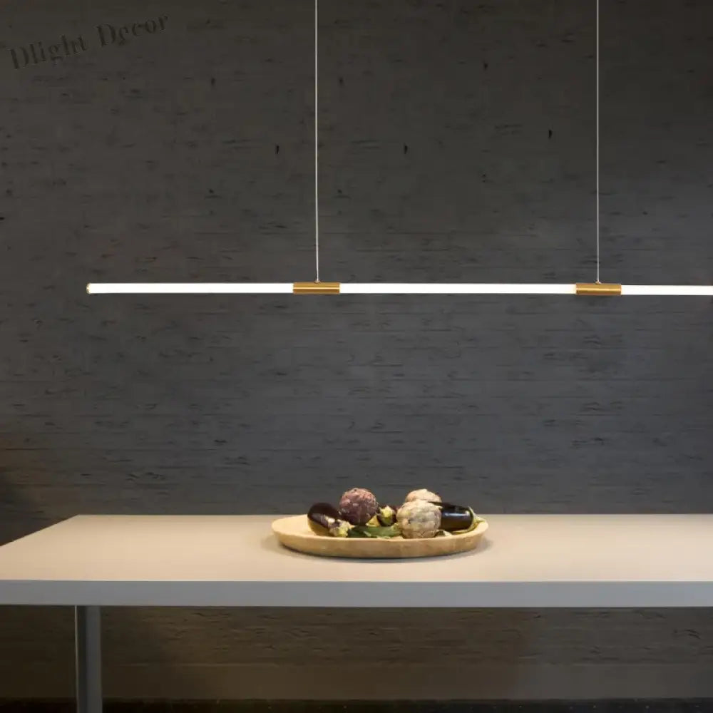 Elegant Copper Plating LED Pendant Lights - Modern Lighting for Living and Study Rooms