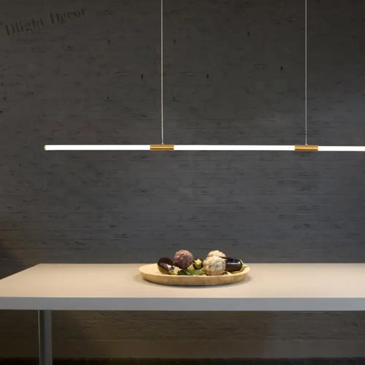 Elegant Copper Plating LED Pendant Lights - Modern Lighting for Living and Study Rooms