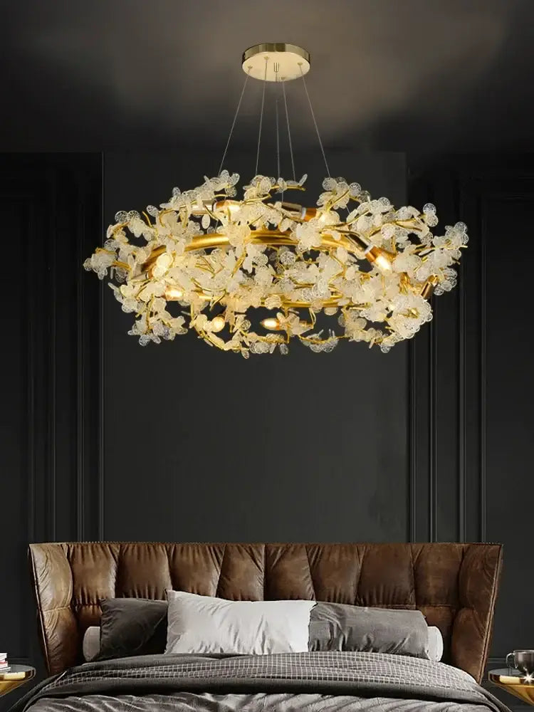 Elegant Crystal Chandelier | Modern Dining Room Lighting