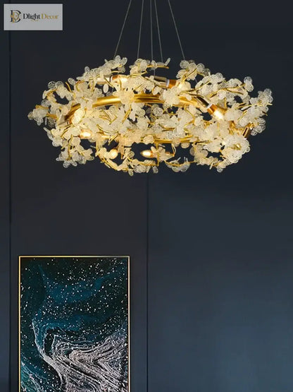 Elegant Crystal Chandelier | Modern Dining Room Lighting