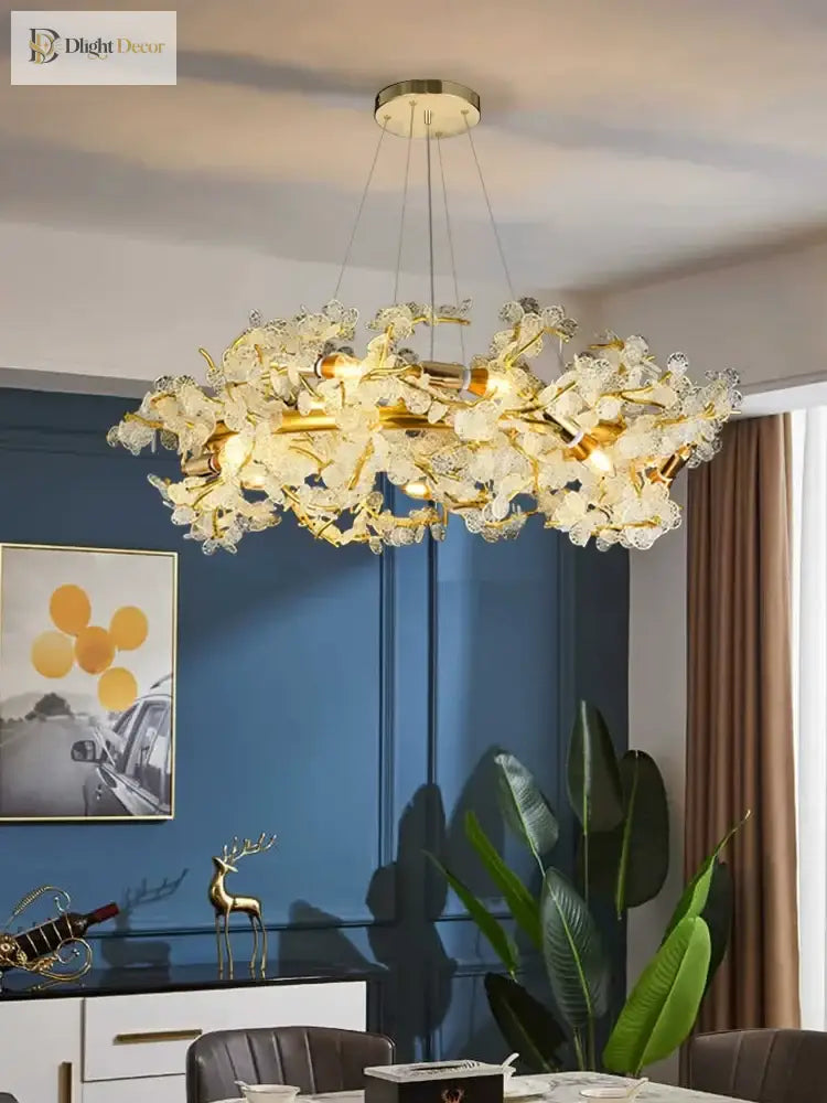 Elegant Crystal Chandelier | Modern Dining Room Lighting