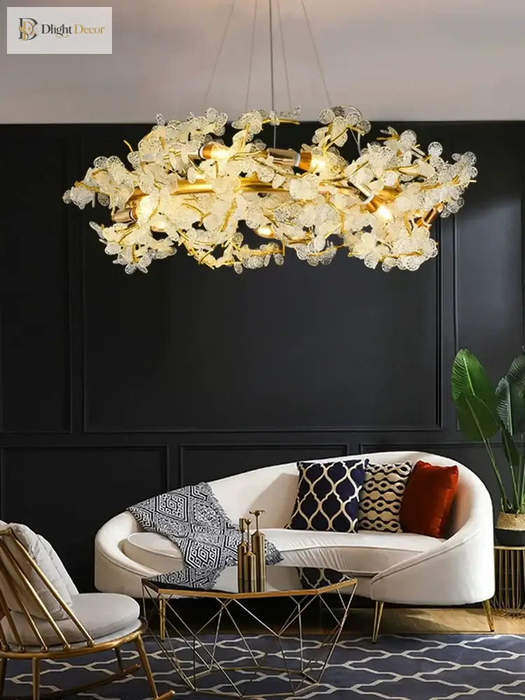 Elegant Crystal Chandelier | Modern Dining Room Lighting