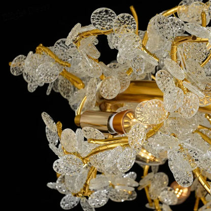 Elegant French Luxury Chandeliers - Postmodern Villa Living Room Lights with Creative Branch Crystal Design for Bedrooms, Dining Rooms, and Tea Rooms