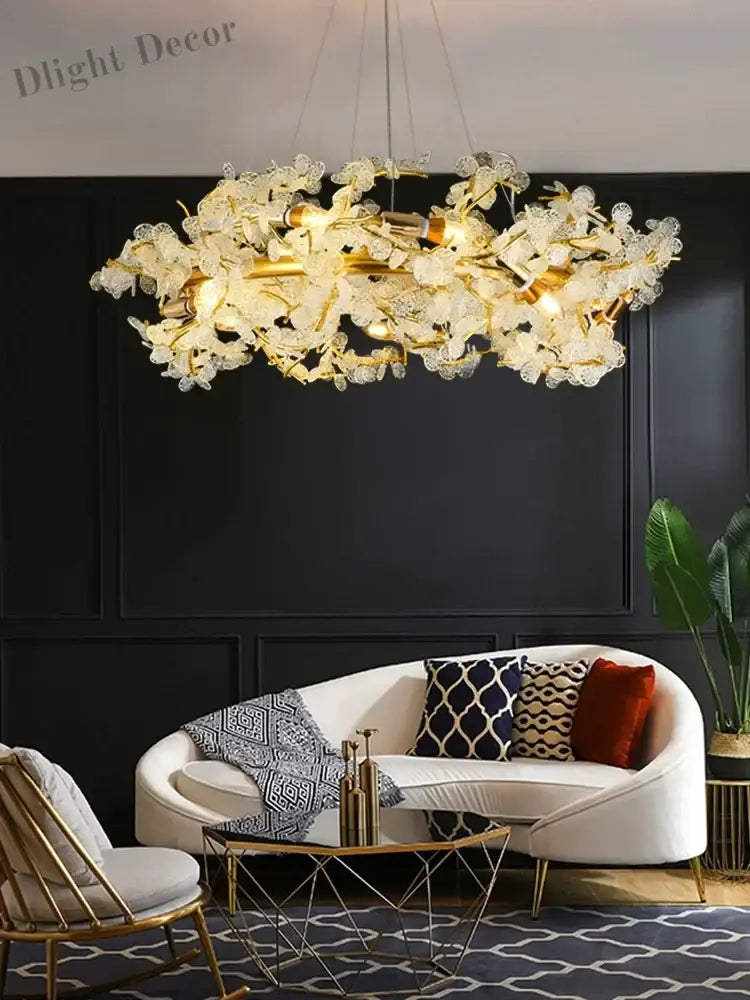 Elegant French Luxury Chandeliers - Postmodern Villa Living Room Lights with Creative Branch Crystal Design for Bedrooms, Dining Rooms, and Tea Rooms