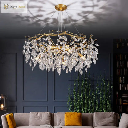Elegant K9 Crystal Chandelier | Kitchen Island Lighting