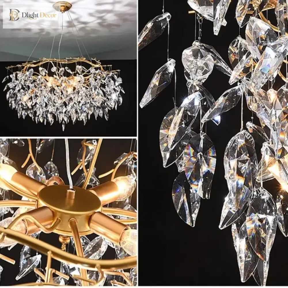Elegant K9 Crystal Chandelier | Kitchen Island Lighting