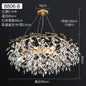 Elegant Long Gold K9 Crystal Chandelier - Ideal for Kitchen, Dining Room, Bedroom, and Living Room Ceiling Lighting, Featuring Branch-Style Chandeliers