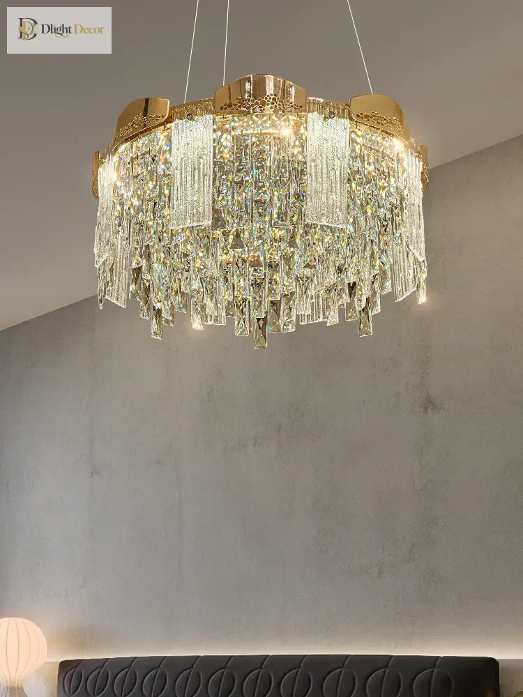 Elegant Modern Crystal Chandelier | Dining Room Lighting