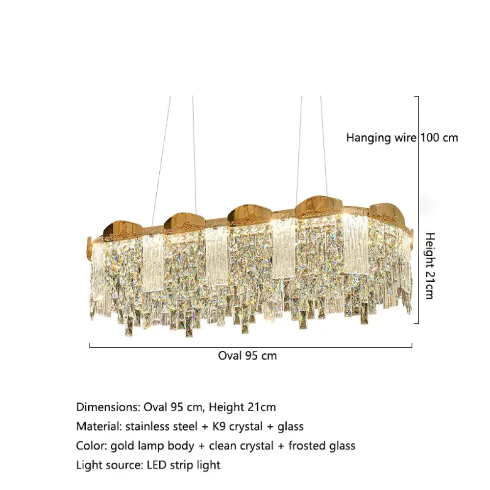 Elegant Modern Crystal Chandelier | Dining Room Lighting