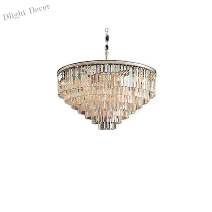 Elegant Nordic Postmodern Crystal Chandeliers - Luxury Round Lighting for Villas, Homes, Restaurants, and Hotels