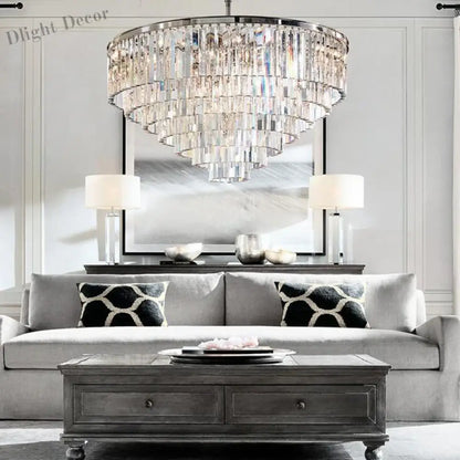 Elegant Nordic Postmodern Crystal Chandeliers - Luxury Round Lighting for Villas, Homes, Restaurants, and Hotels