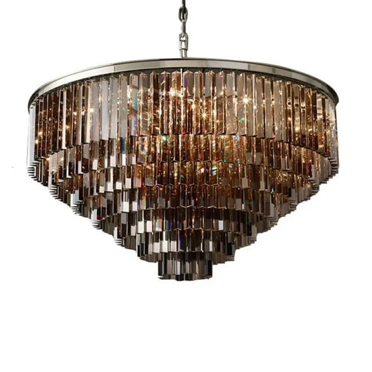 Elegant Nordic Postmodern Crystal Chandeliers - Luxury Round Lighting for Villas, Homes, Restaurants, and Hotels